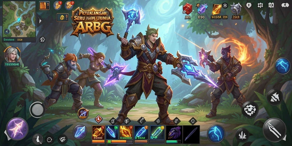 Tampilan gameplay epik dalam dunia ARPG yang menantang.