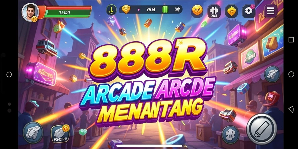 Tampilan seru dari gameplay 888R yang mendebarkan dan penuh tantangan.