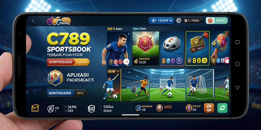 Screenshot gameplay C789 menunjukkan berbagai pilihan taruhan olahraga.
