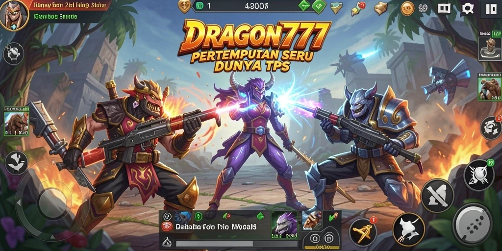Gameplay seru DRAGON777 dalam pertarungan TPS.