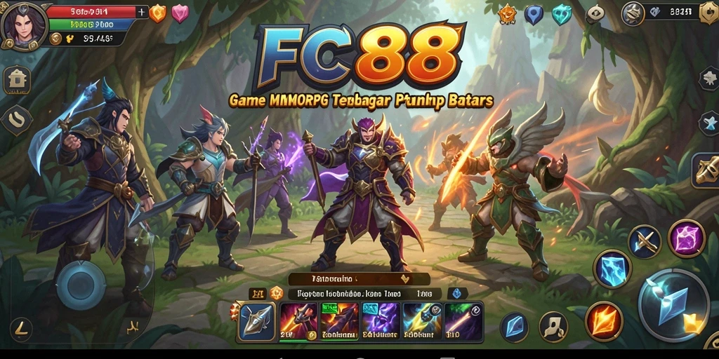 Tampilan gameplay FC888 yang menampilkan pertarungan yang epik dan grafis yang memukau.