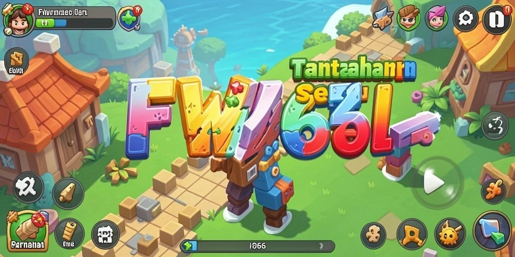 Tampilan gameplay FW66 yang penuh warna dan menantang teka-teki.