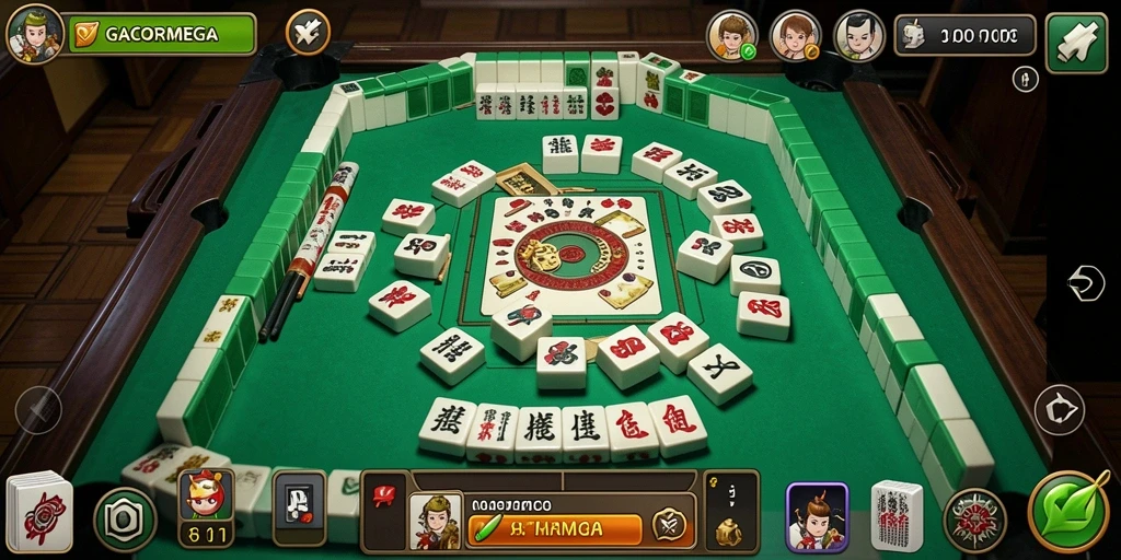 Tampilan menarik dari gameplay Mahjong GACORMEGA