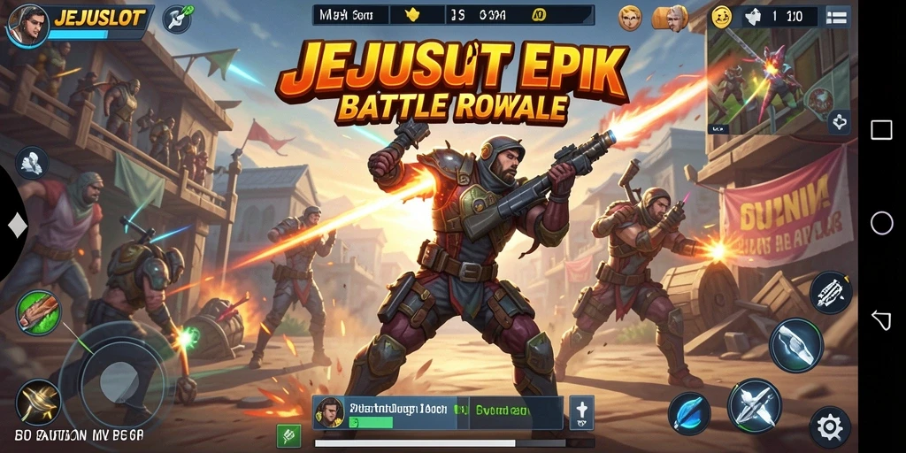 Gameplay JEJUSLOT yang intens dan menegangkan di medan perang.