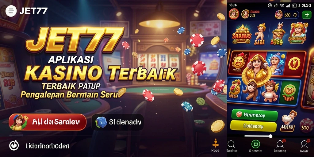 Screenshot utama JET77 menunjukkan gameplay Kasino yang mengasyikkan.