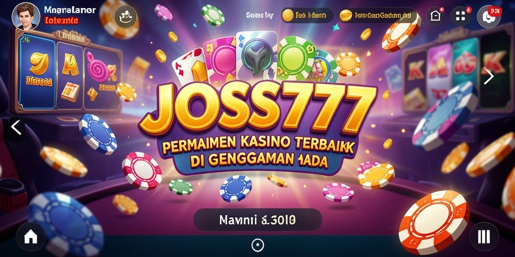 Tampilan permainan Kasino menarik di JOSS777 dengan grafis yang memukau.