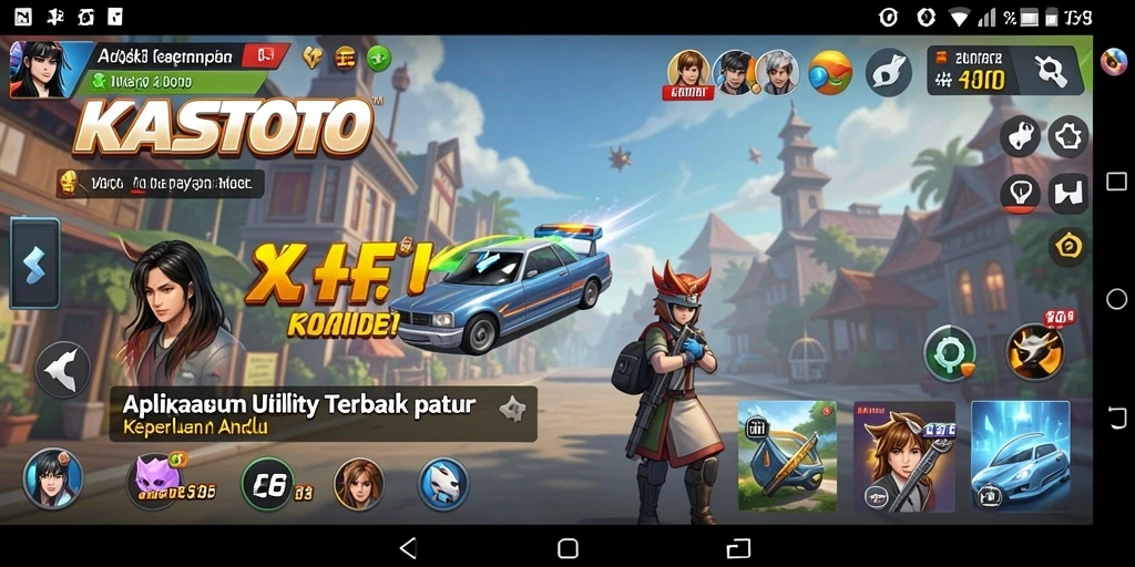 Tampilan utama KASTOTO dengan fitur-fitur Utility yang intuitif.