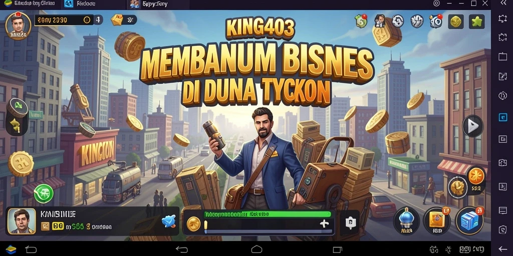 Screenshot KING403 menampilkan suasana gameplay Tycoon yang seru.
