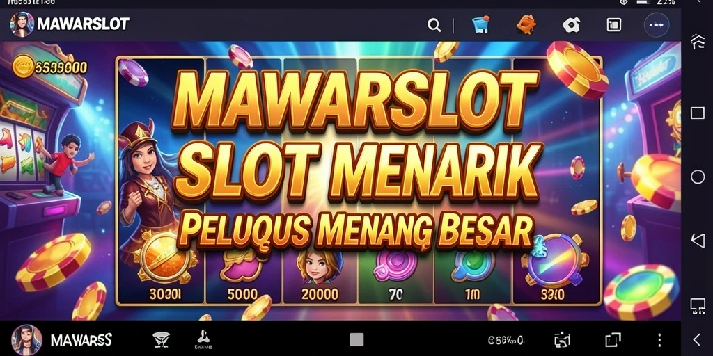 Tangkapan layar gameplay utama MAWARSLOT memperlihatkan keseruan bermain slot.