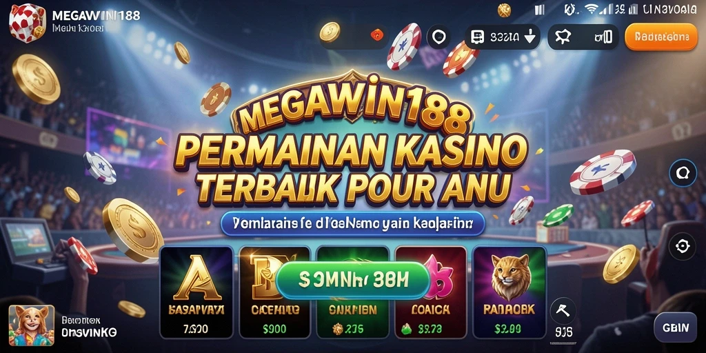 Screenshot MEGAWIN188 menampilkan gameplay Kasino yang mengasyikkan.