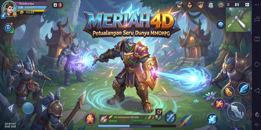 Screenshot utama MERIAH4D menunjukkan aksi seru dalam gameplay MMORPG.