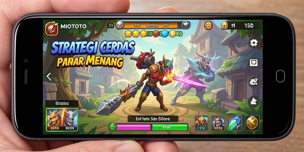 Gameplay MIOTOTO yang menarik dan strategis dalam aksi.