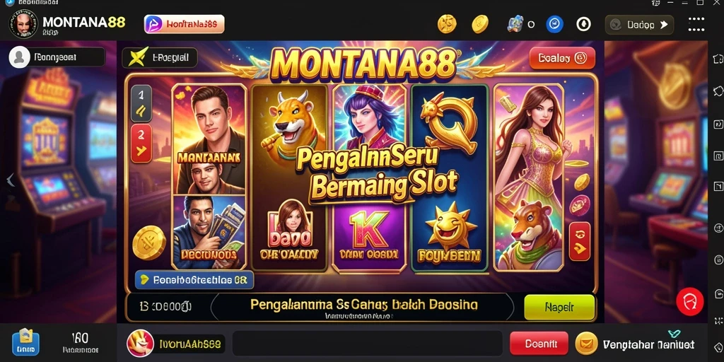 Tampilan menawan dari gameplay Slot MONTANA88 yang menarik.
