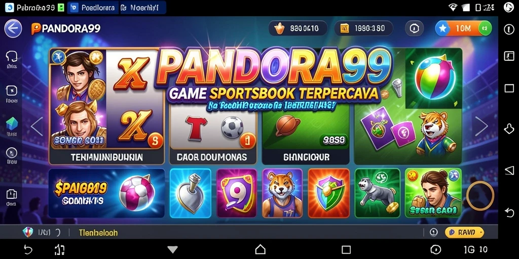 Tampilan gameplay PANDORA99 yang menarik dan informatif.